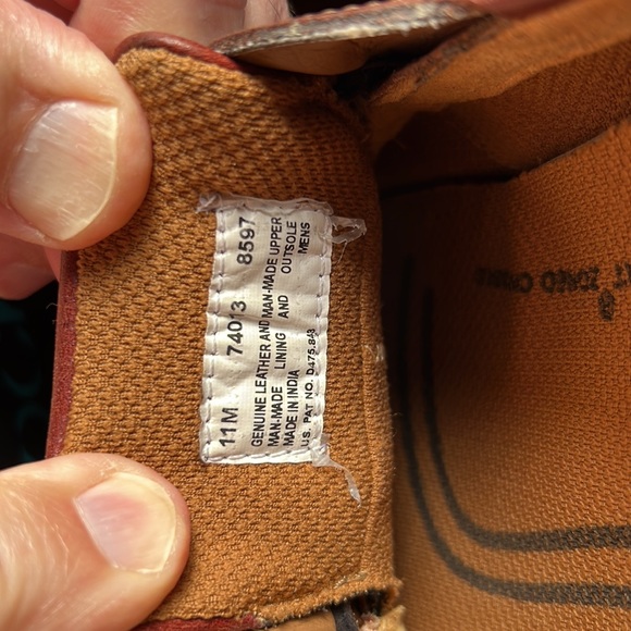 $200 - Timberland TB0A16MJ Wine/Brown Leather Classic 2 Eye Boat Shoes 74013 - Picture 6 of 12